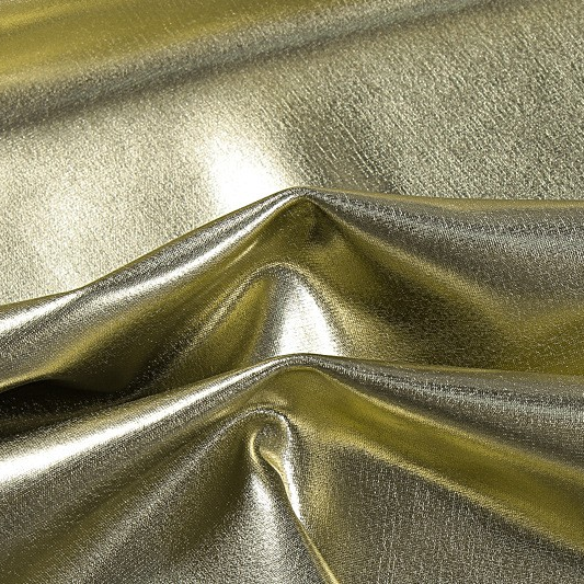 Cowl Neck Plunge Metallic Mini Dress