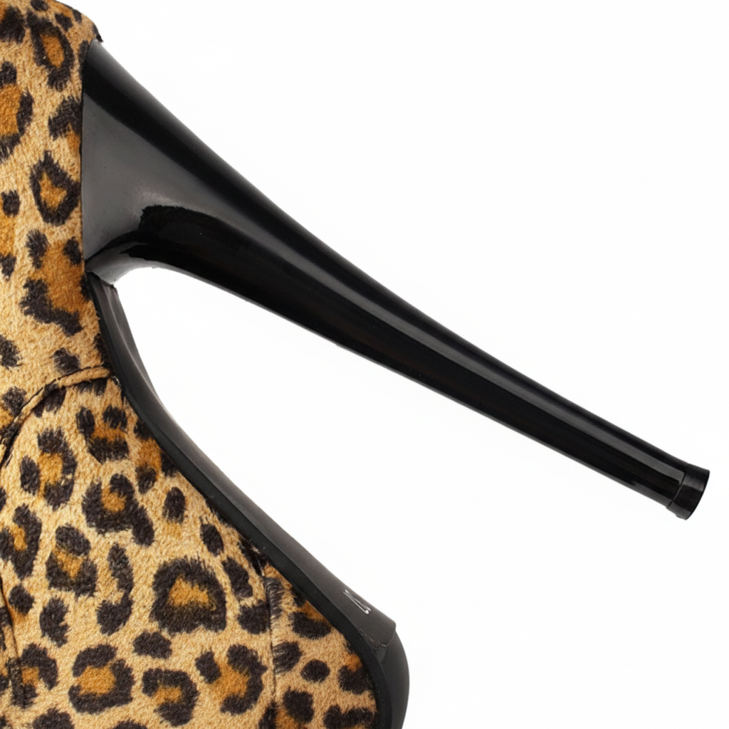 Leopard Platform Ankle Boots