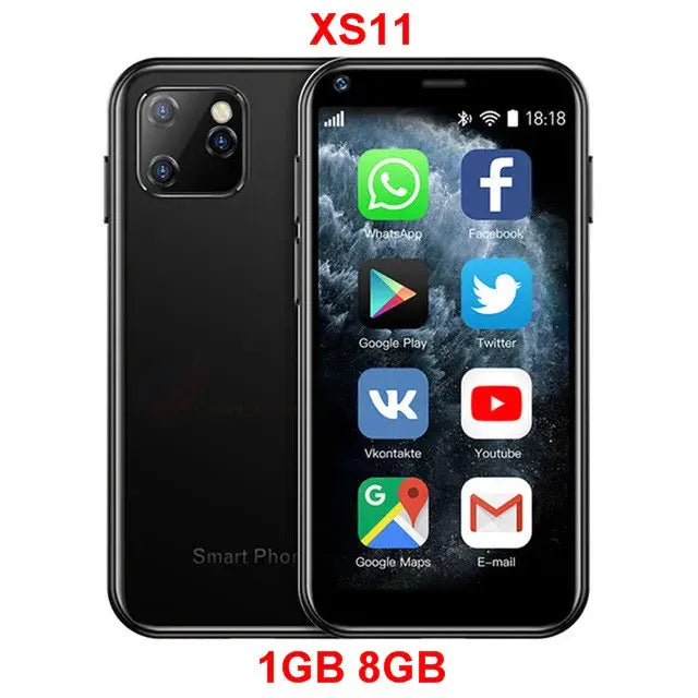 Mini Android Smartphone XS11 XS13 Series Unlocked, HD Screen, Dual SIM TF Card Slot, 5MP (Higher Resolution) Camera