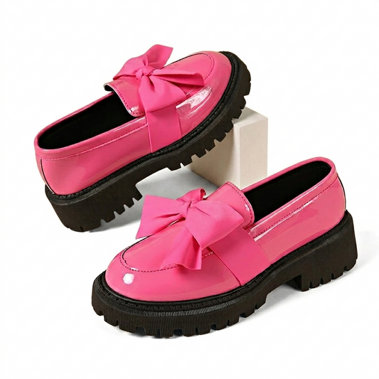 Chunky Bow Loafers