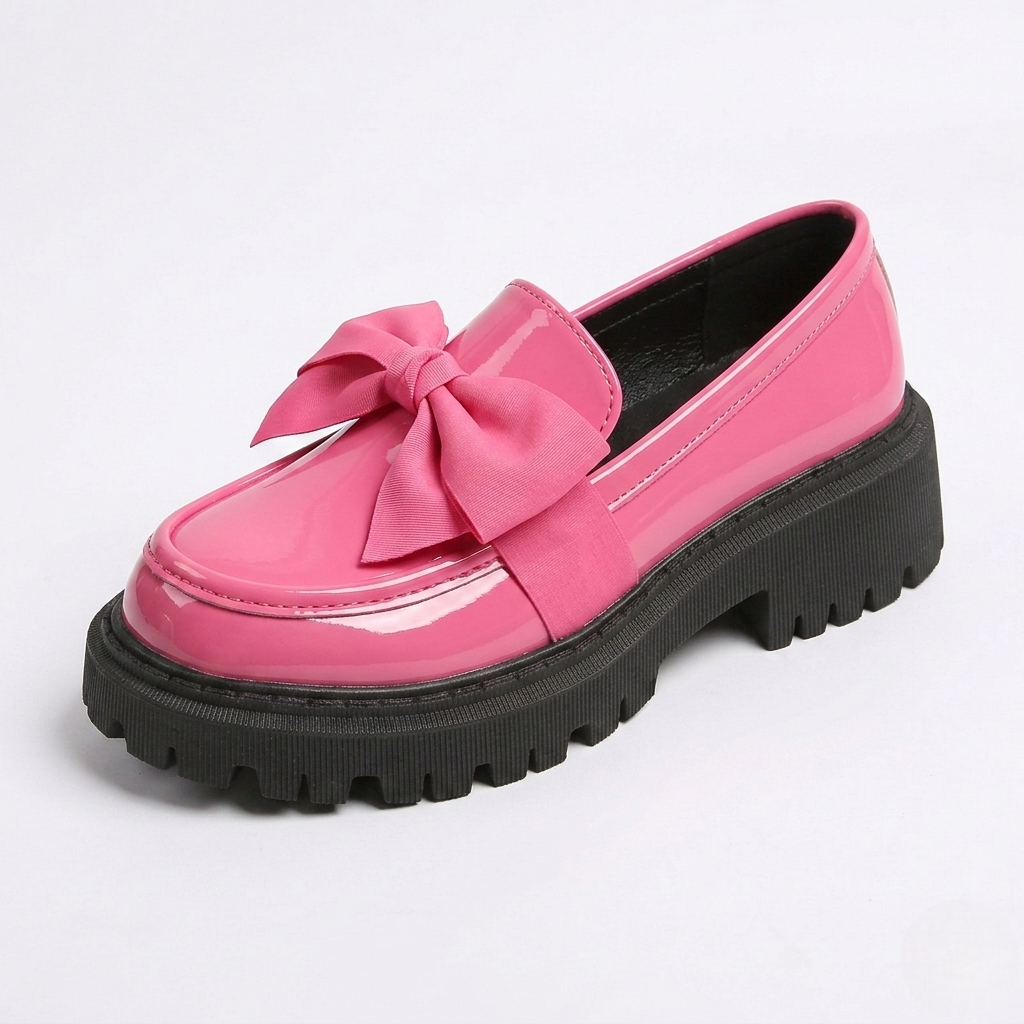 Chunky Bow Loafers