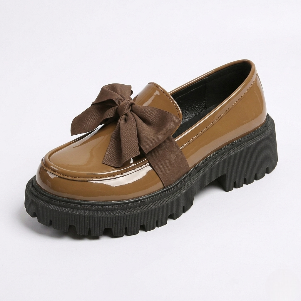 Chunky Bow Loafers