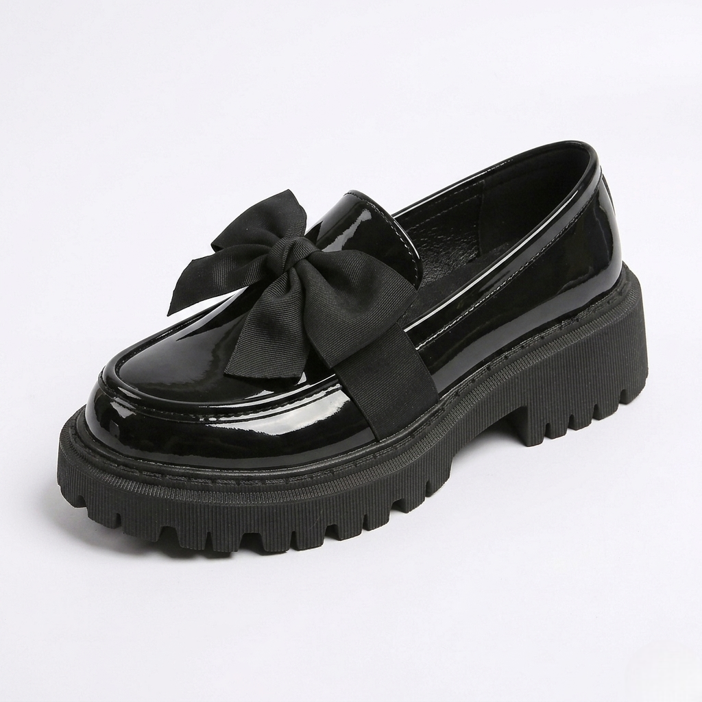 Chunky Bow Loafers