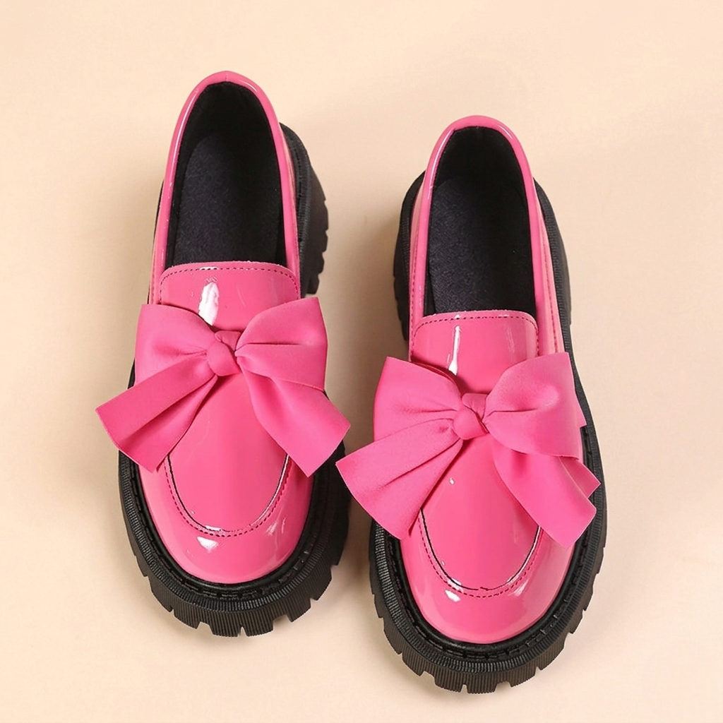 Chunky Bow Loafers