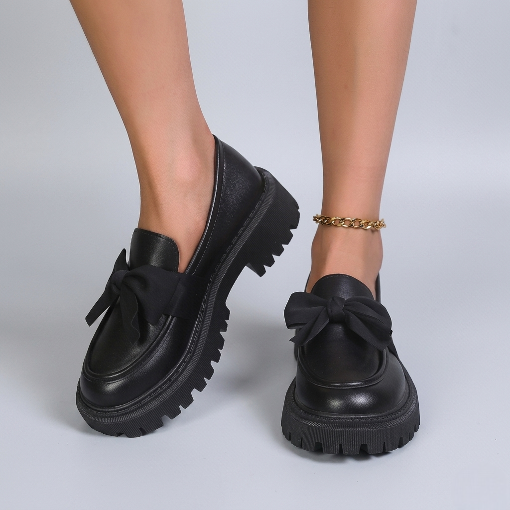Chunky Bow Loafers