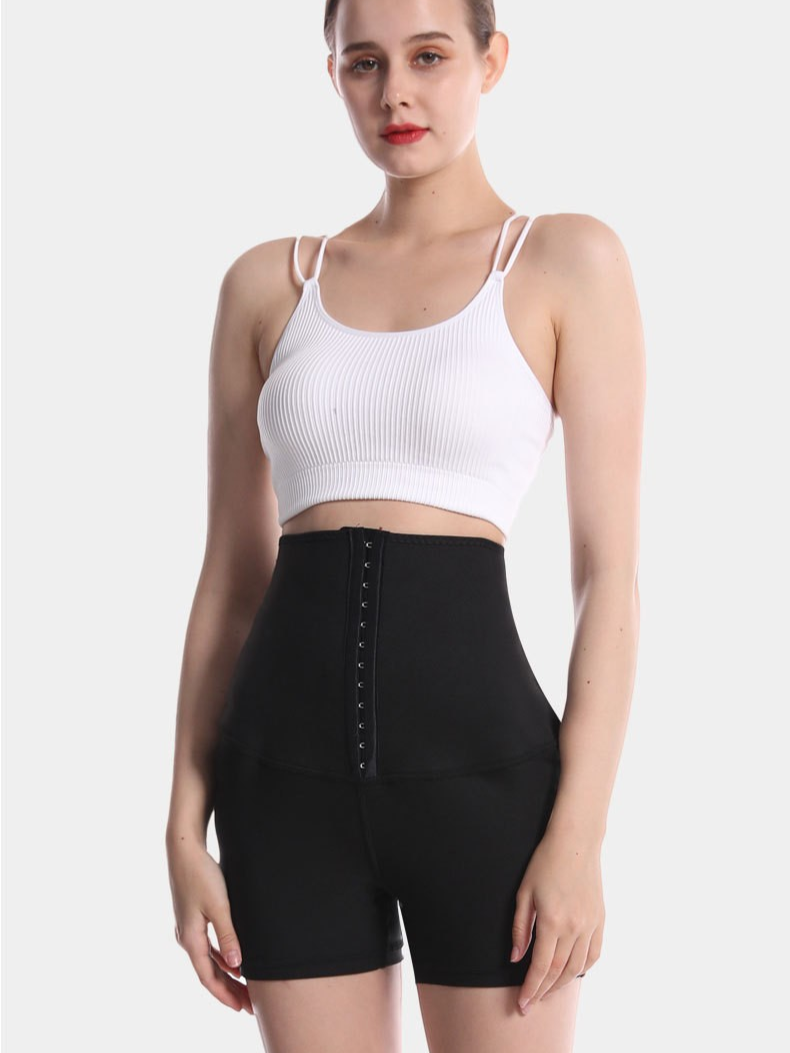 High-Waisted Sauna Sweat Shorts for Fitness, Yoga, Running, Casual Wear