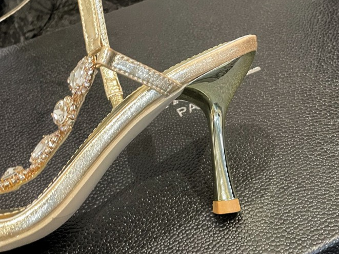 Rhinestone Stiletto Heel Sandals