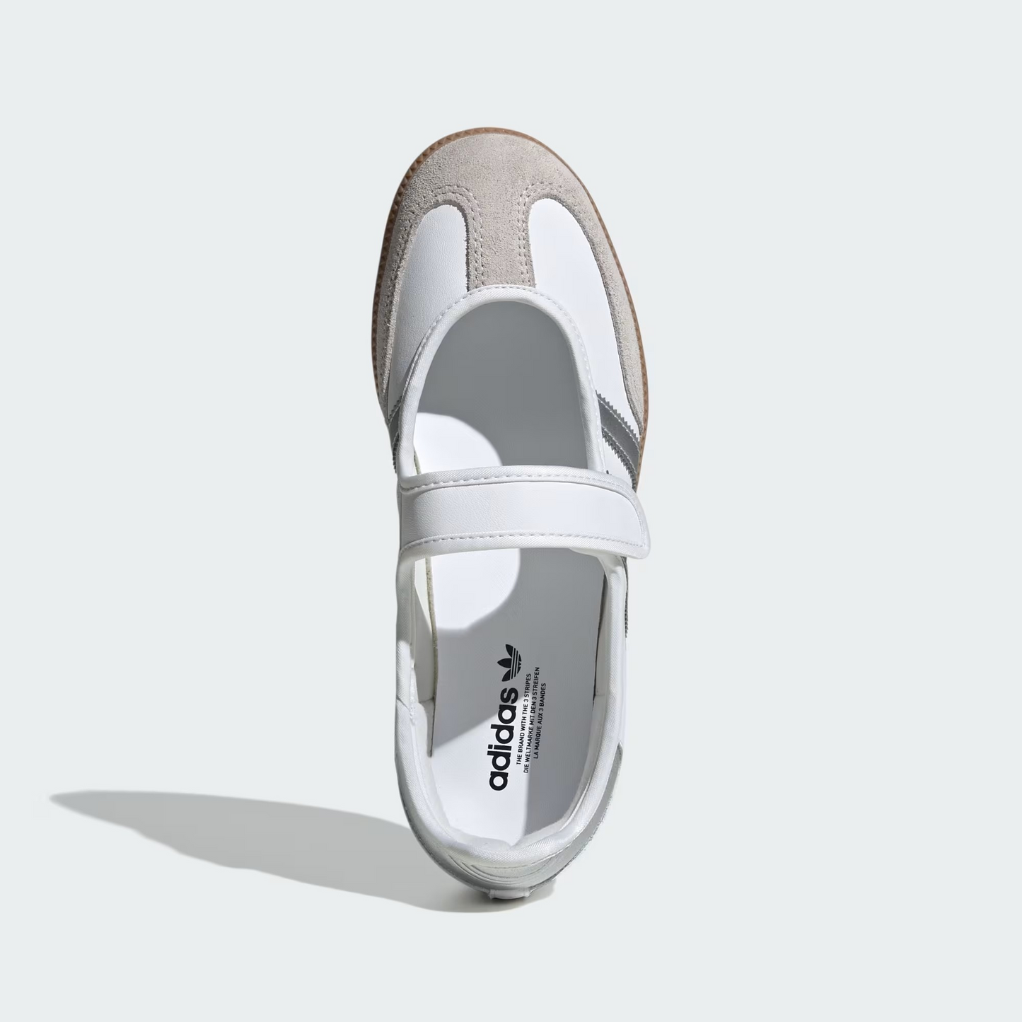 ADIDAS Women's Samba Jane Sneakers – Off-White/Silver Metallic