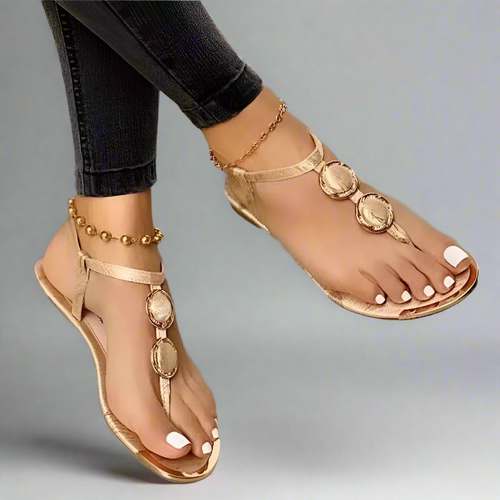 Women's T-Strap Flat Sandals
