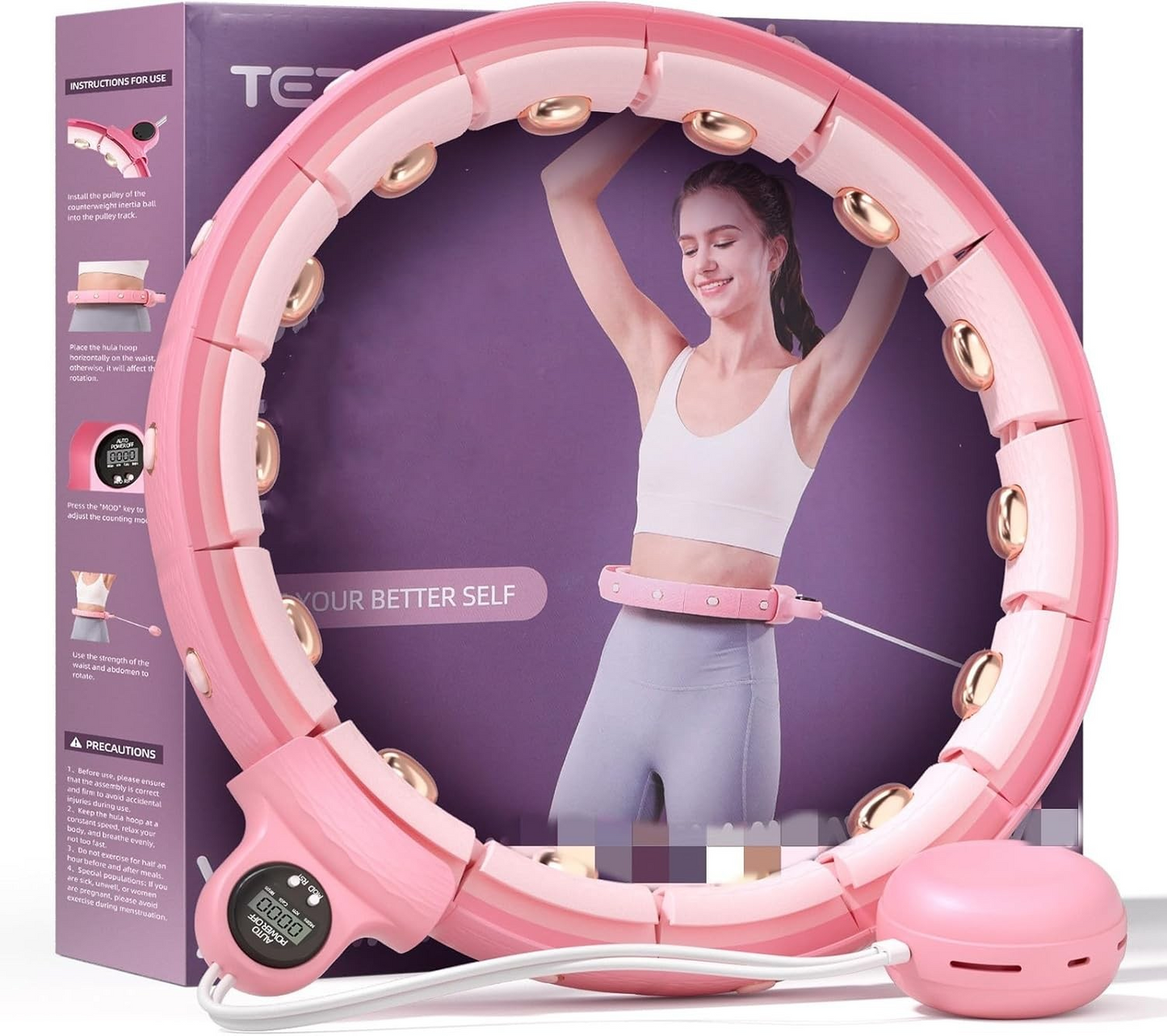 Smart Weighted Hula Hoop with Digital Counter Display