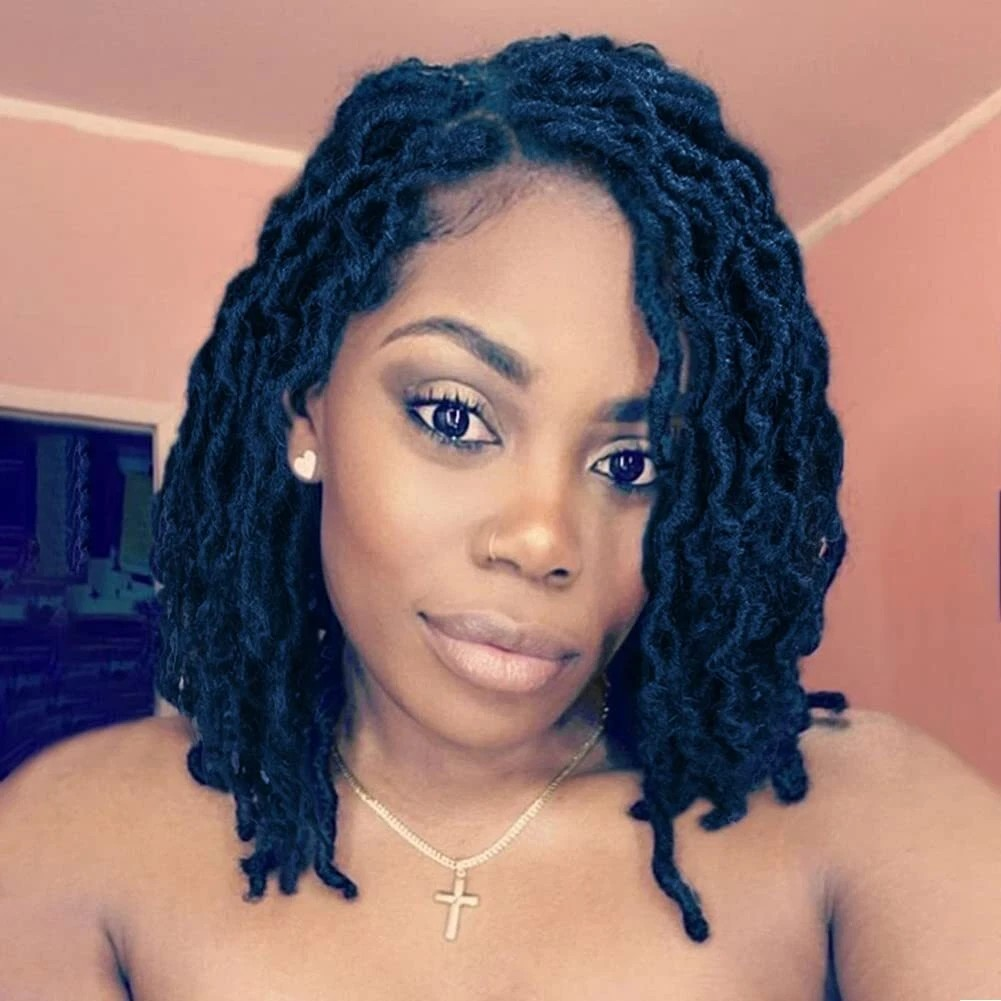 Short Butterfly Locs Crochet Wig