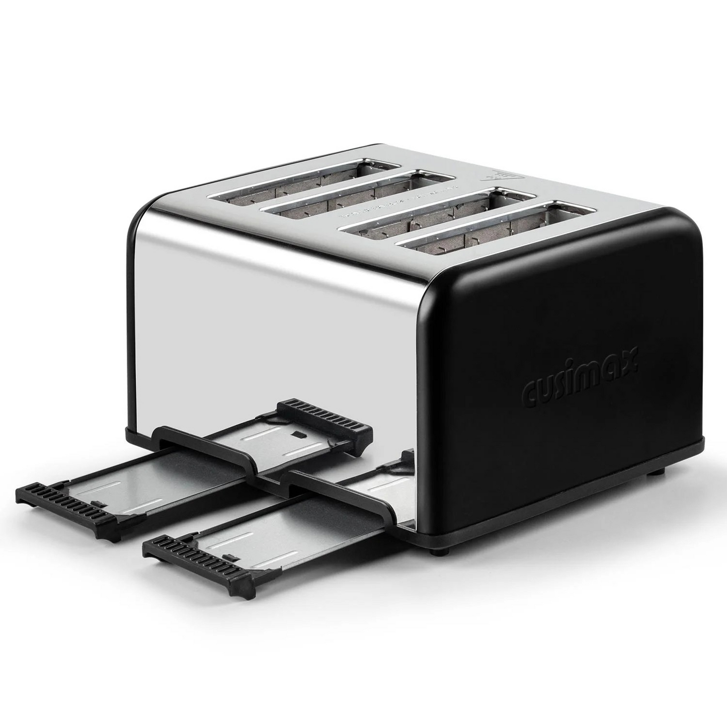 CUSIMAX 4-Slice Extra-Wide Slot Toaster with LED Display & Smart Controls
