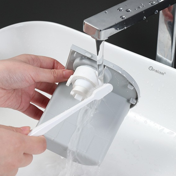 3-in-1 Wall-Mounted Toothbrush Holder with Automatic Toothpaste Dispenser