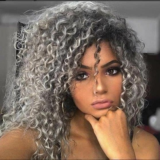 Deep Curly Synthetic Afro Wig with Bangs – 14inch/35cm