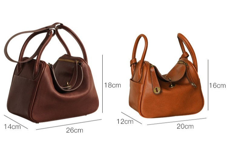 Vegetable Tanned Leather Large Capacity Shoulder Bag