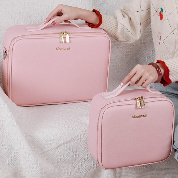 Waterproof Makeup Case with Detachable LED Mirror
