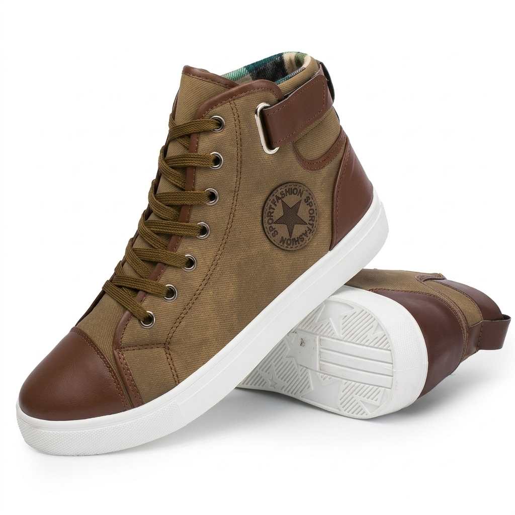 Men's High-Top Canvas Sneakers