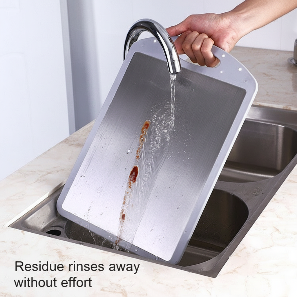 Double-Sided Stainless Steel Cutting Board