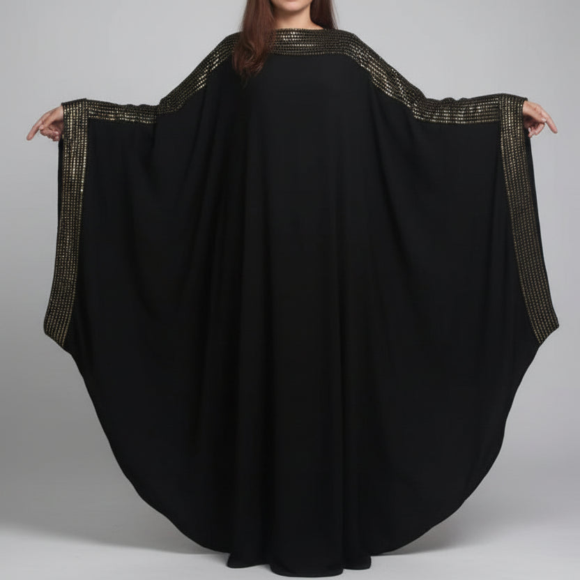 Gold Embroidered Abaya