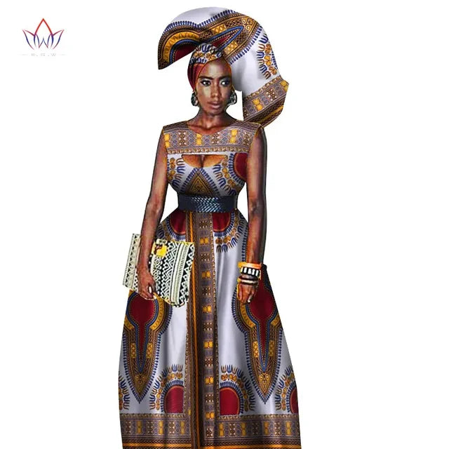 Dashiki Traditional African Long Print  Dress