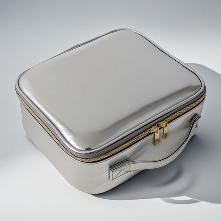 Portable Travel Makeup Case with Built-in LED Lighted Mirror