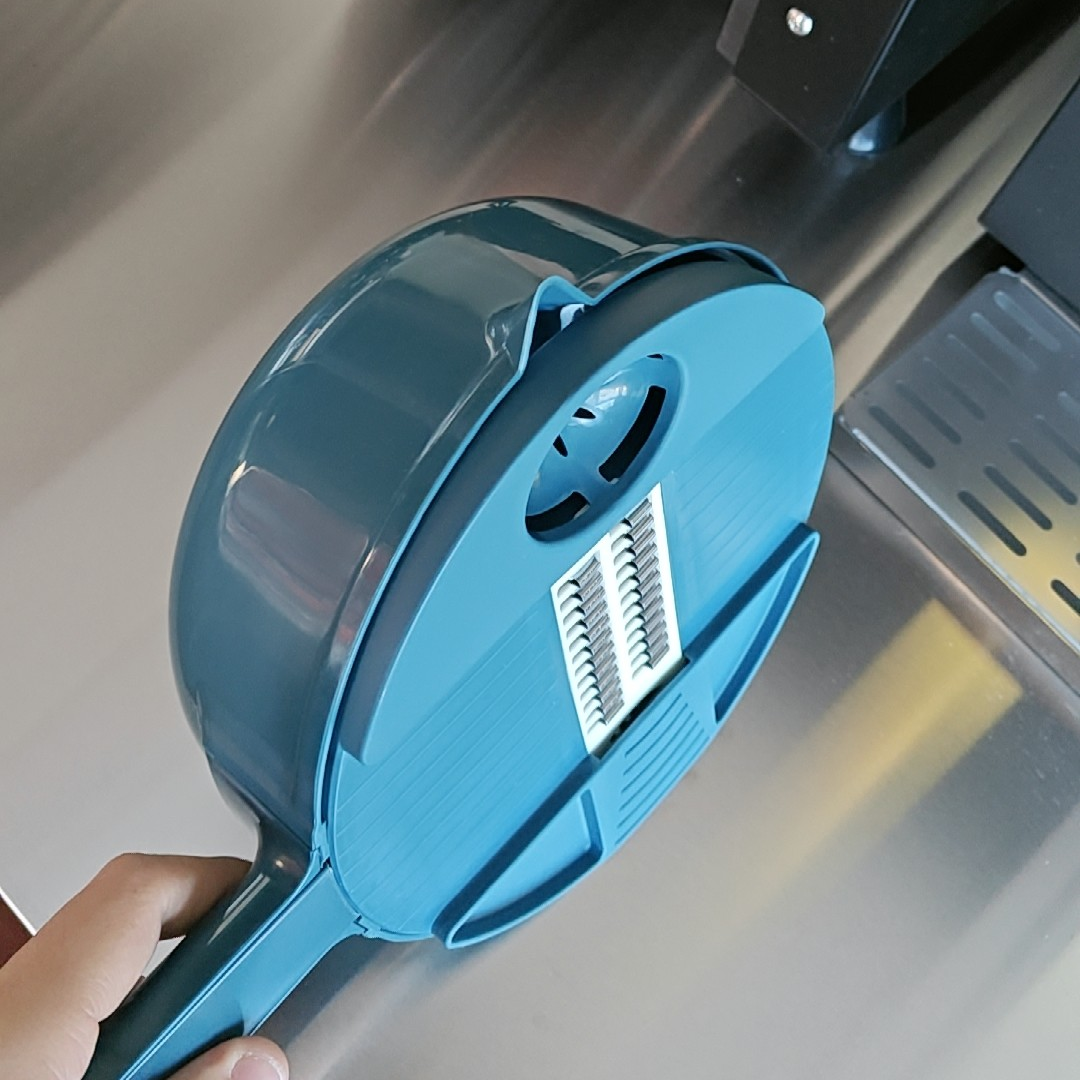 12-in-1 Multifunction Circular Slicer Set with Container Base/Strainer