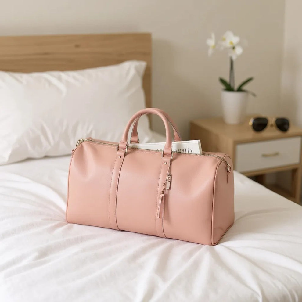 Large Capacity PU Leather Carry-On Bag