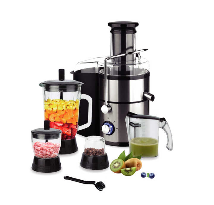 4-in-1 Multifunctional Food Processor for Chopping, Blending, Grinding and Juicing