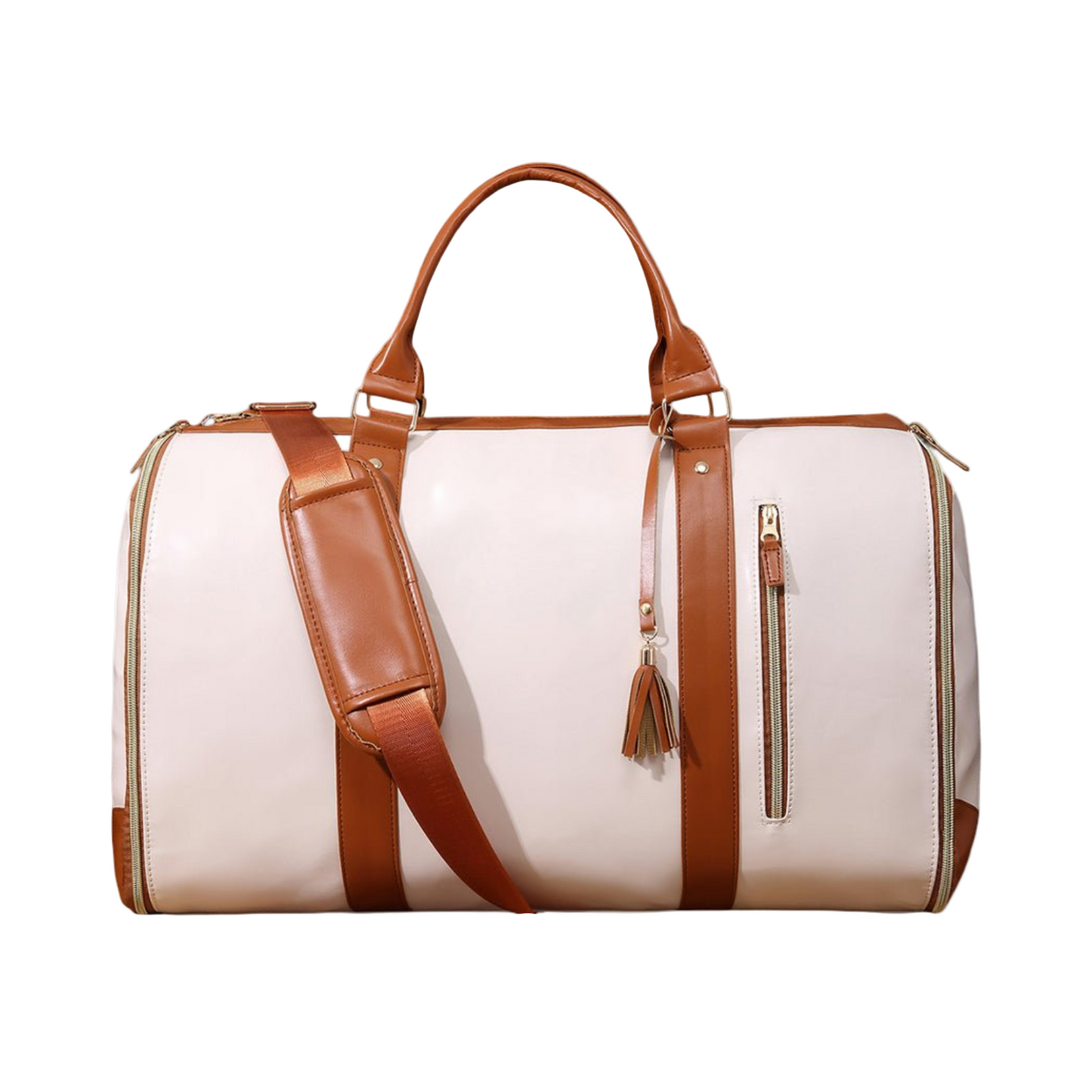 Large Capacity PU Leather Carry-On Bag