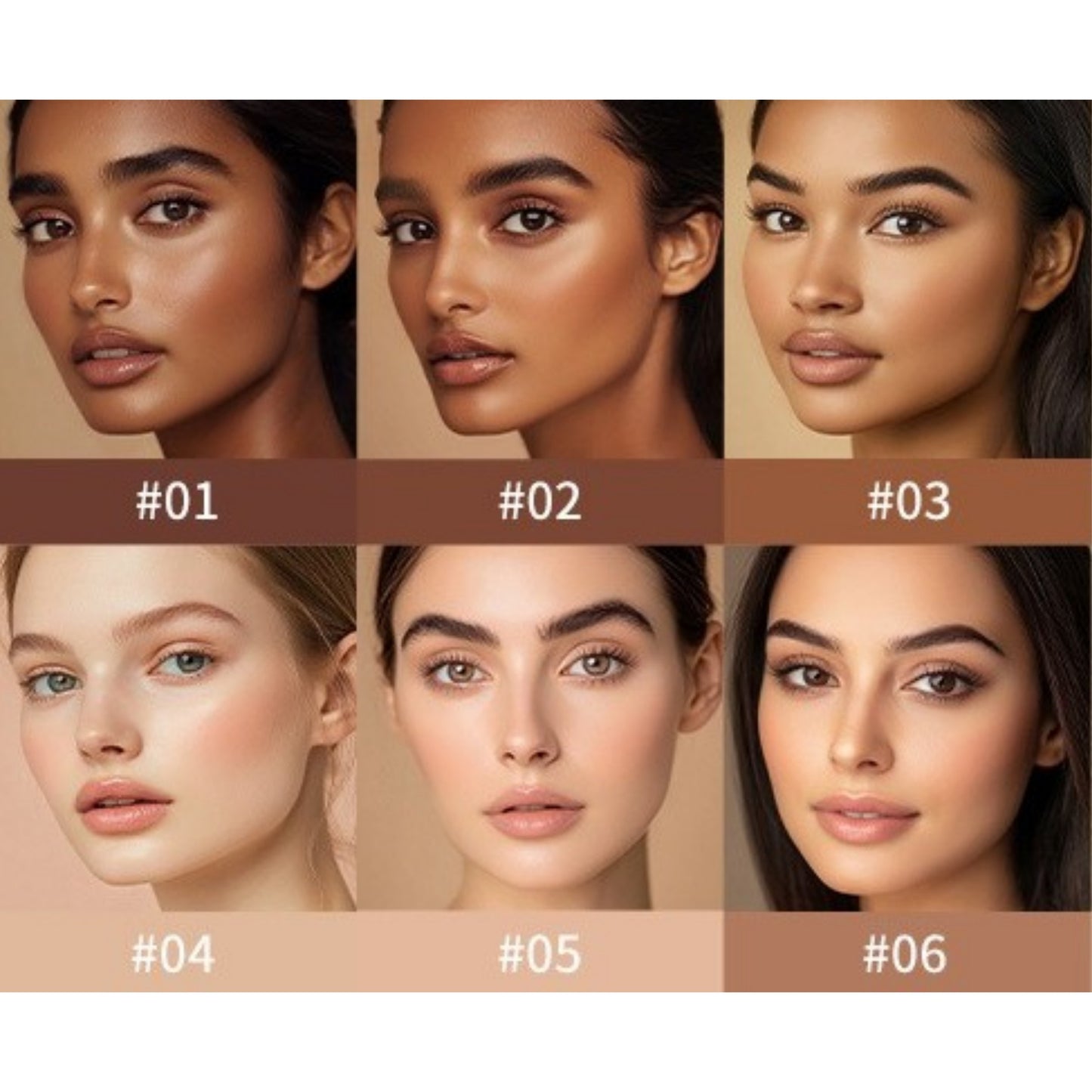 LAKERAIN 3-in-1 Beauty Balm Serum Boosted Skin Tint – Six Shades