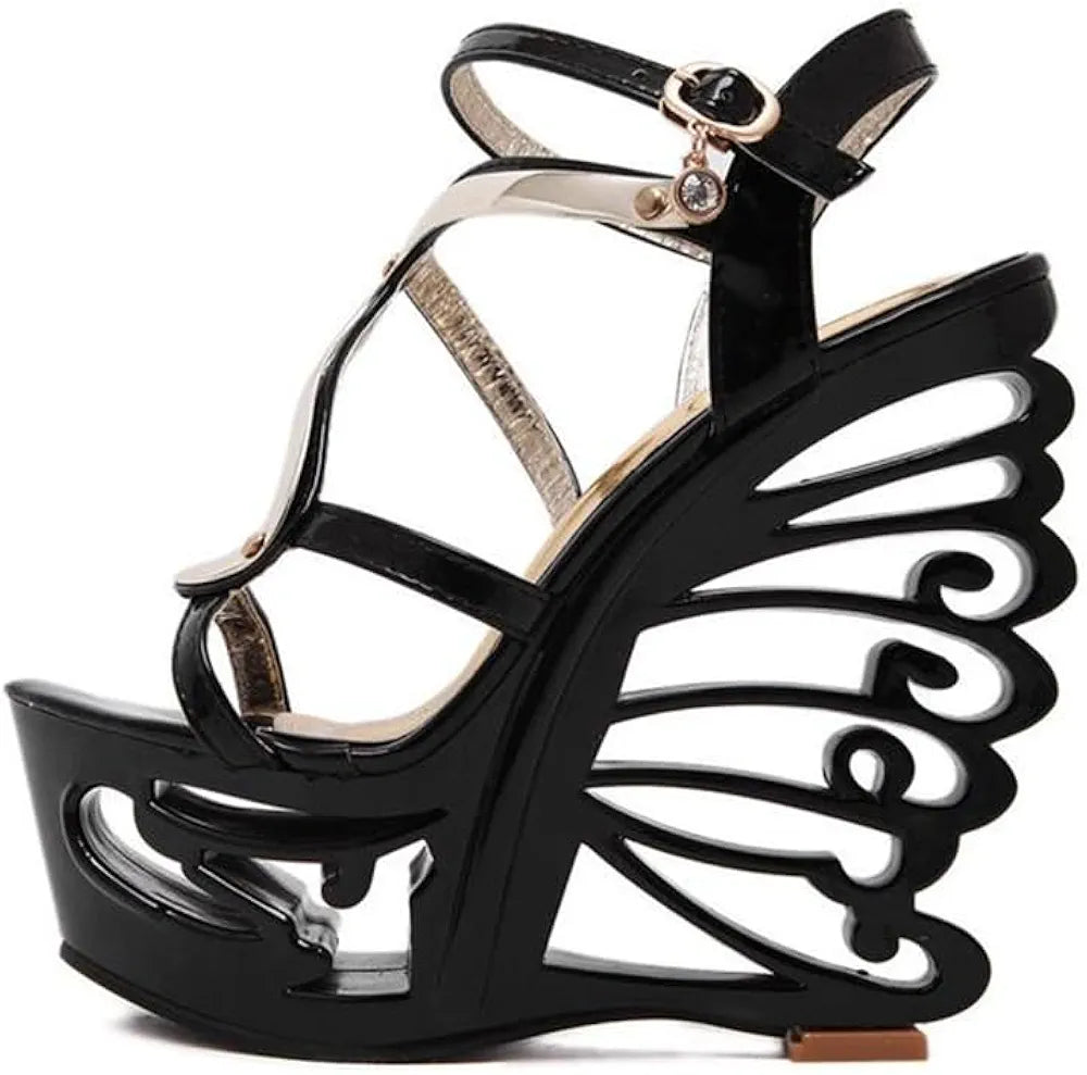 Ankle Strap Platform Wedge Sandals
