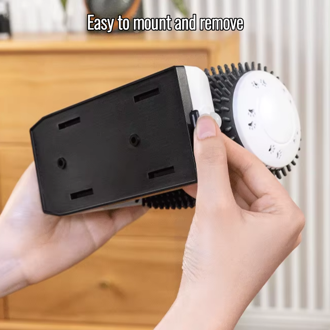 3-in-1 Wall-Mounted Automatic Cat Self-Groomer