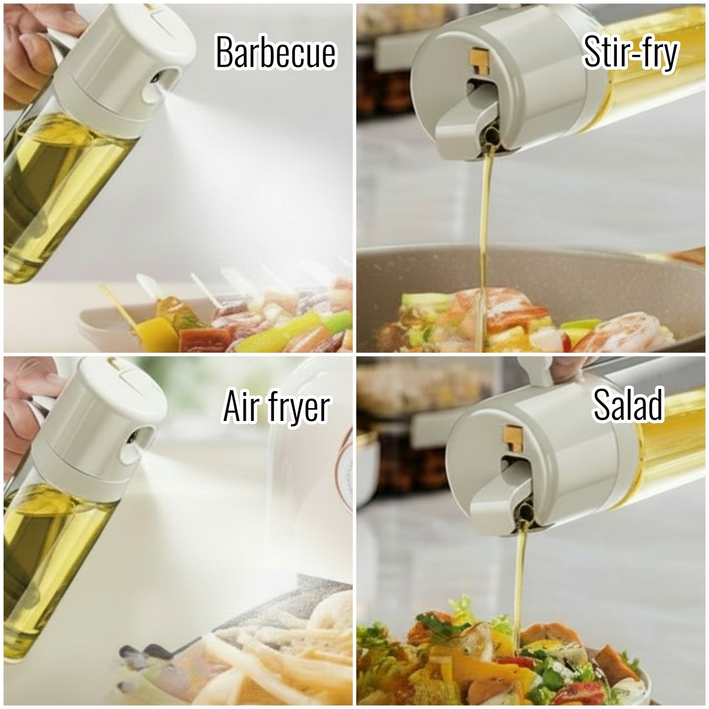 2-in-1 Oil Sprayer and Dispenser – 550ml/18.5oz