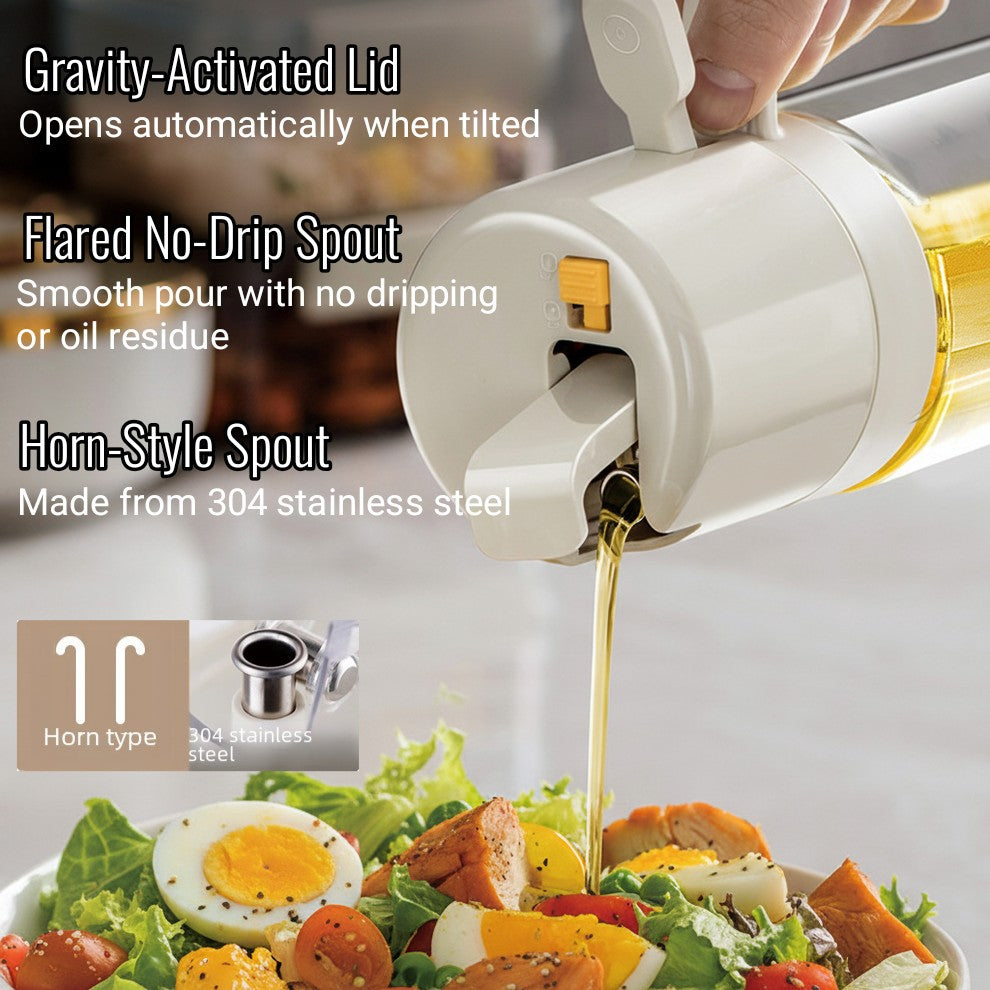 2-in-1 Oil Sprayer and Dispenser – 550ml/18.5oz