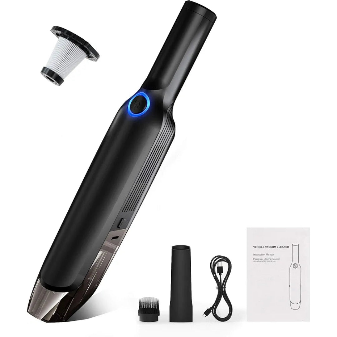 13KPa High-Suction Portable USB Cordless Car Vacuum Cleaner for Dry and Wet Cleaning