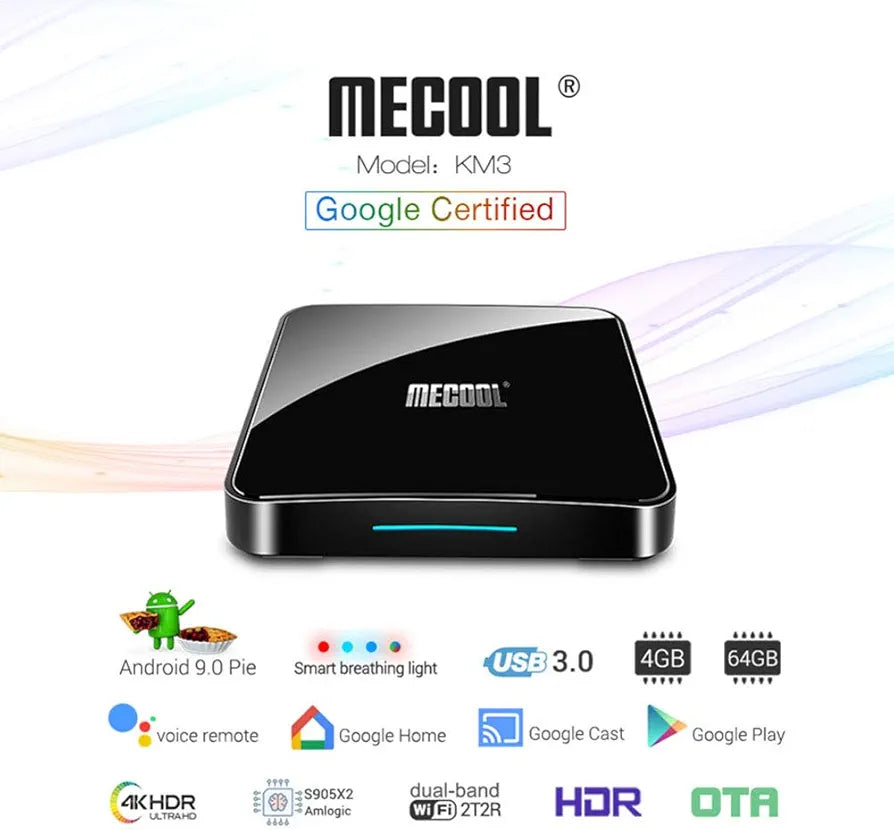 MECOOL KM3 ATV Android 10 TV Box 4GB RAM 64GB ROM
