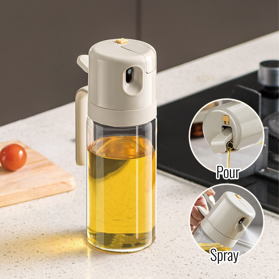 2-in-1 Oil Sprayer and Dispenser – 550ml/18.5oz