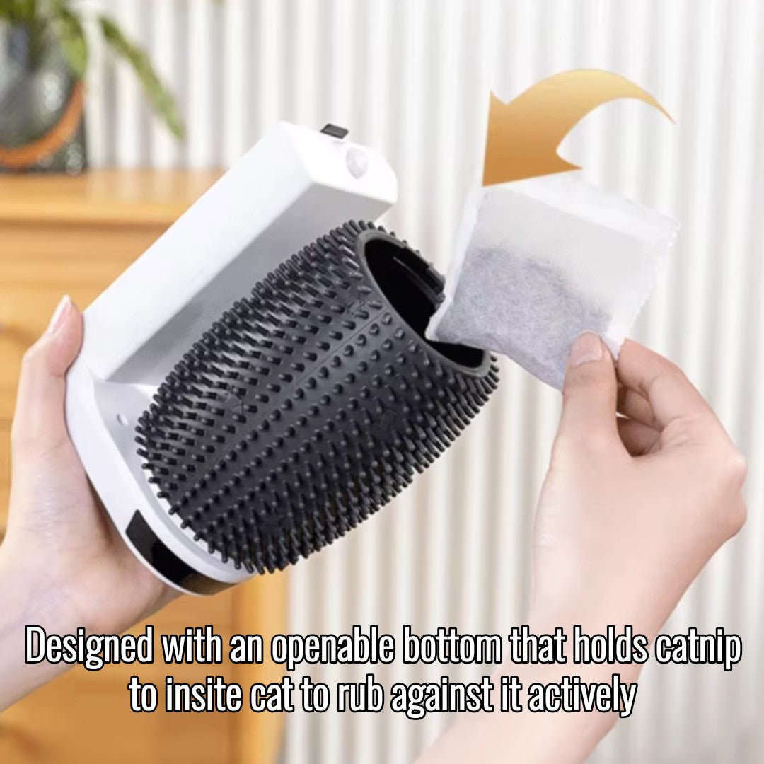 3-in-1 Wall-Mounted Automatic Cat Self-Groomer