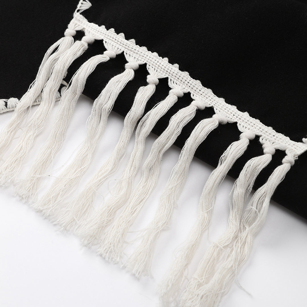 Wool-Blend Embroidered Scarf Coat