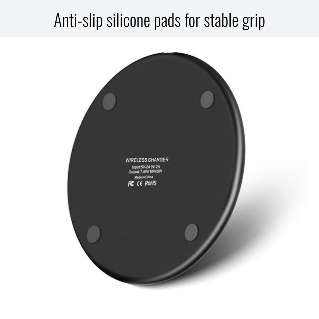 35W Qi Ultra-Fast Wireless Charging Pad for Apple and Android with USB Type-C Cable