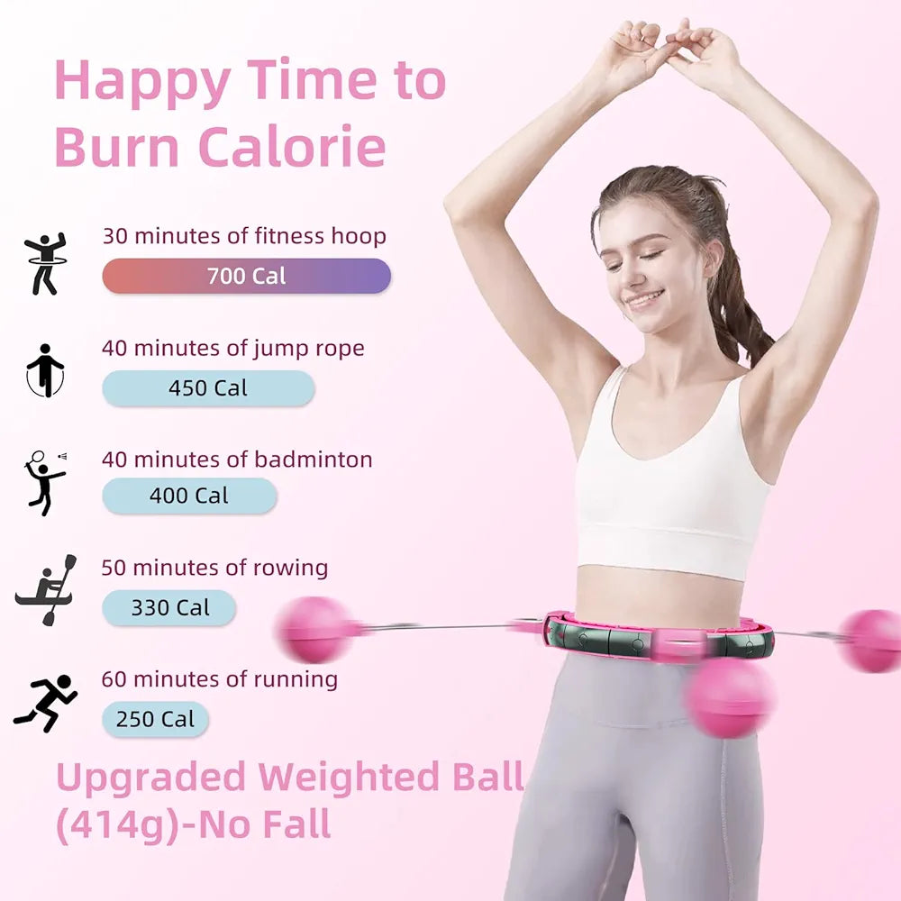 Smart Weighted Hula Hoop with Digital Counter Display