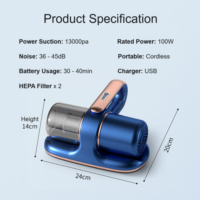 13KPa 100W High-Suction OSUKI Cordless Dust Mite Vacuum Cleaner X99