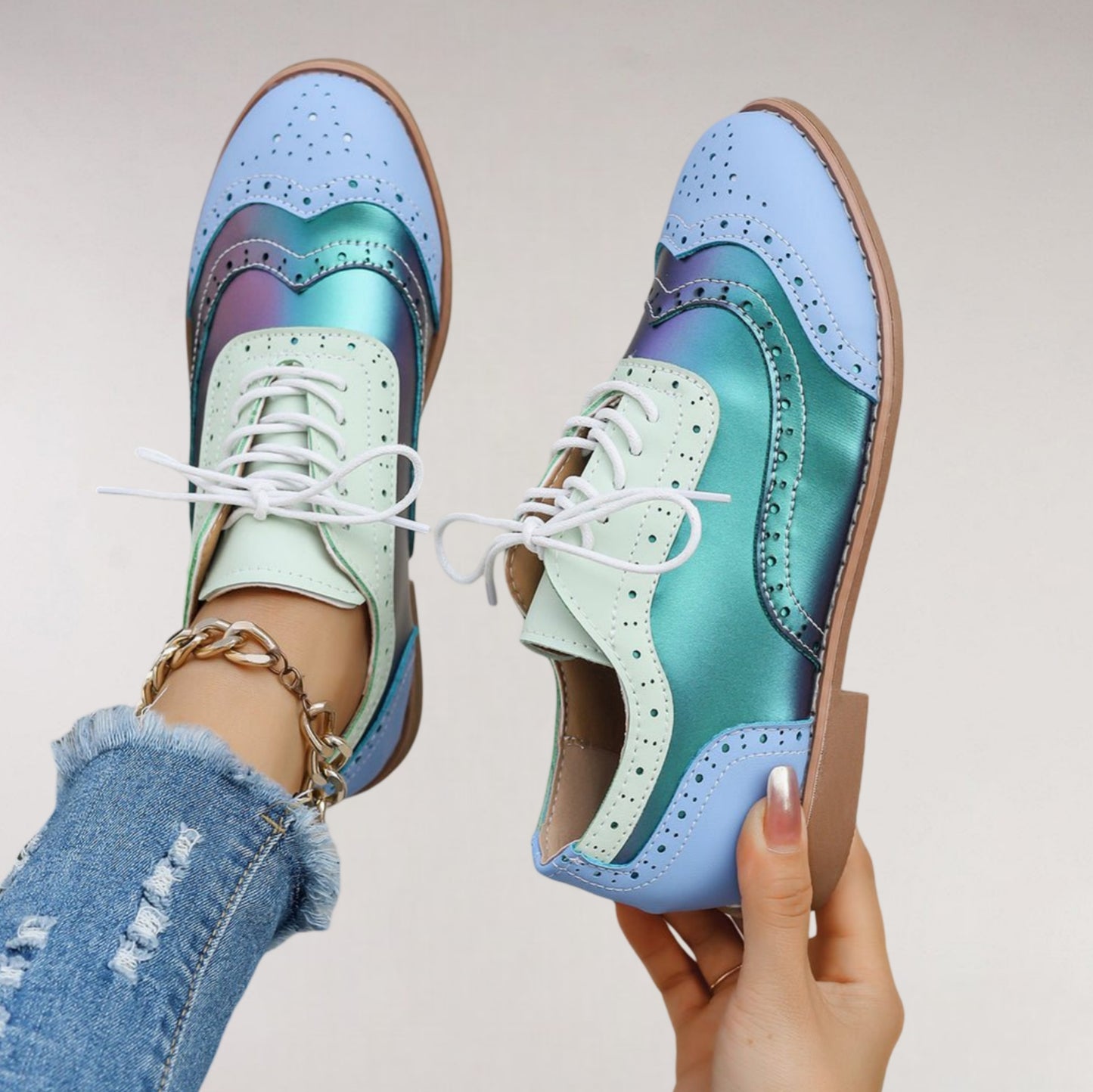 Women's Colorful Oxford Shoes