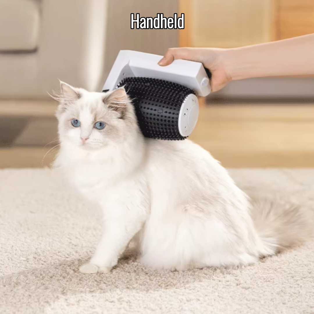 3-in-1 Wall-Mounted Automatic Cat Self-Groomer