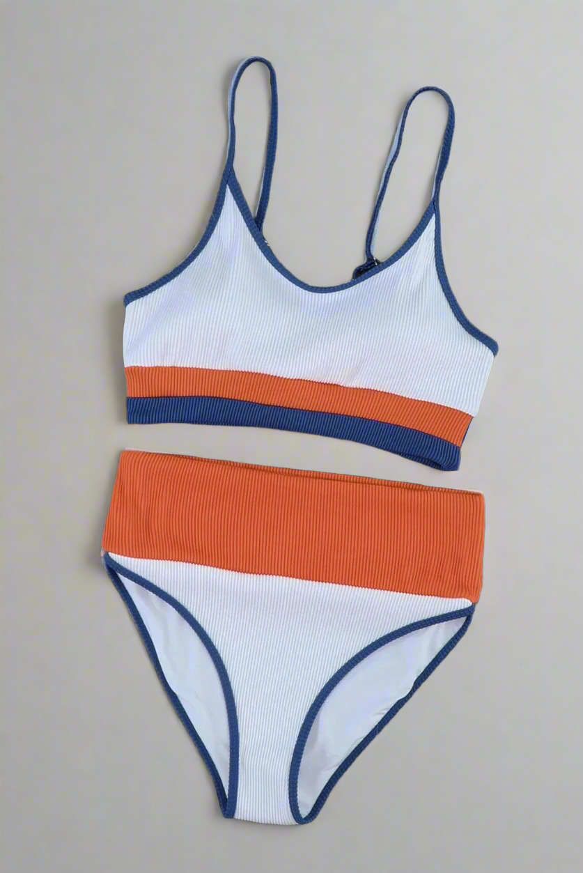Two-Piece High-Waisted Bikini Swim Set