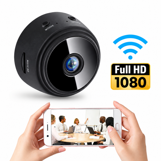 1080p HD A9 Mini WiFi Spy / Security Camera with Motion Detection, IR Night Vision, Built-in Microphone