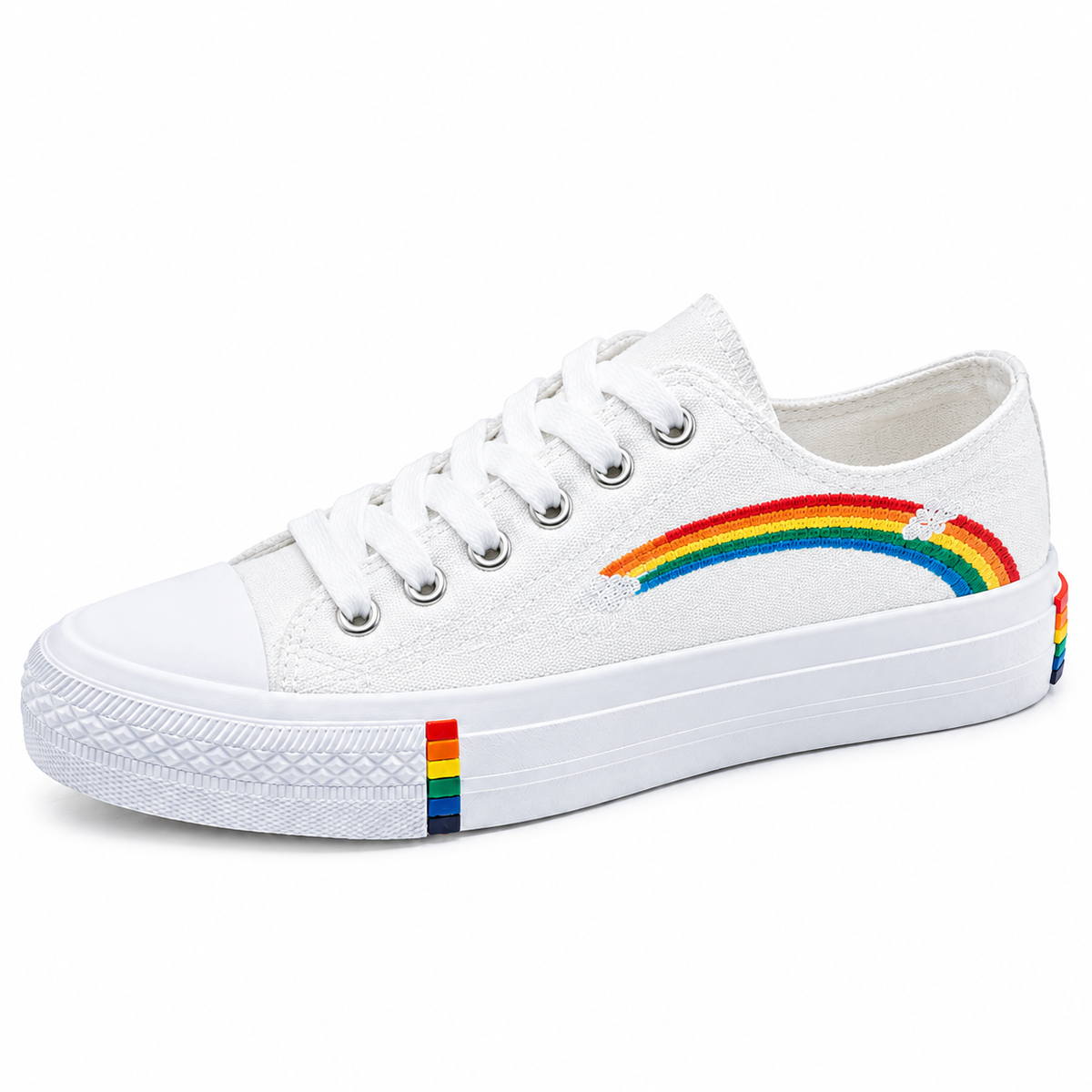Women's Rainbow Canvas Sneakers