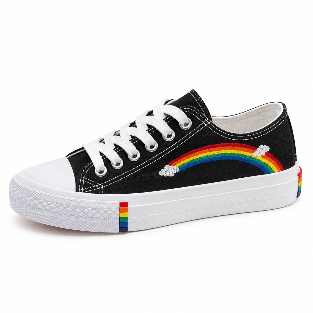 Women's Rainbow Canvas Sneakers