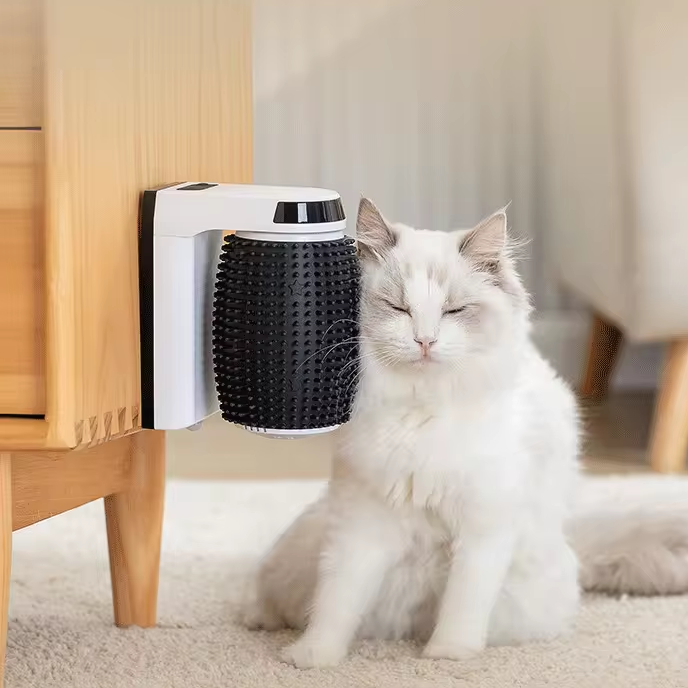 3-in-1 Wall-Mounted Automatic Cat Self-Groomer