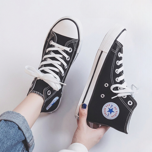 Unisex High-Top Canvas Sneakers
